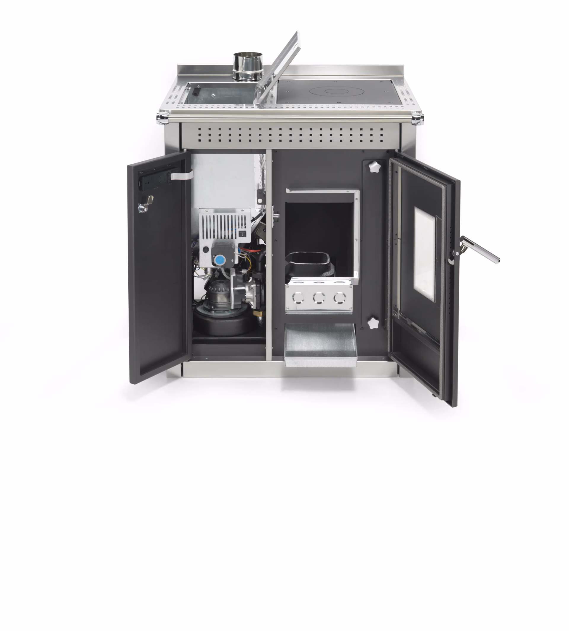 Termocucina a pellet KLOVER modello SMART 80 INOX 25,6 kW - immagine 2