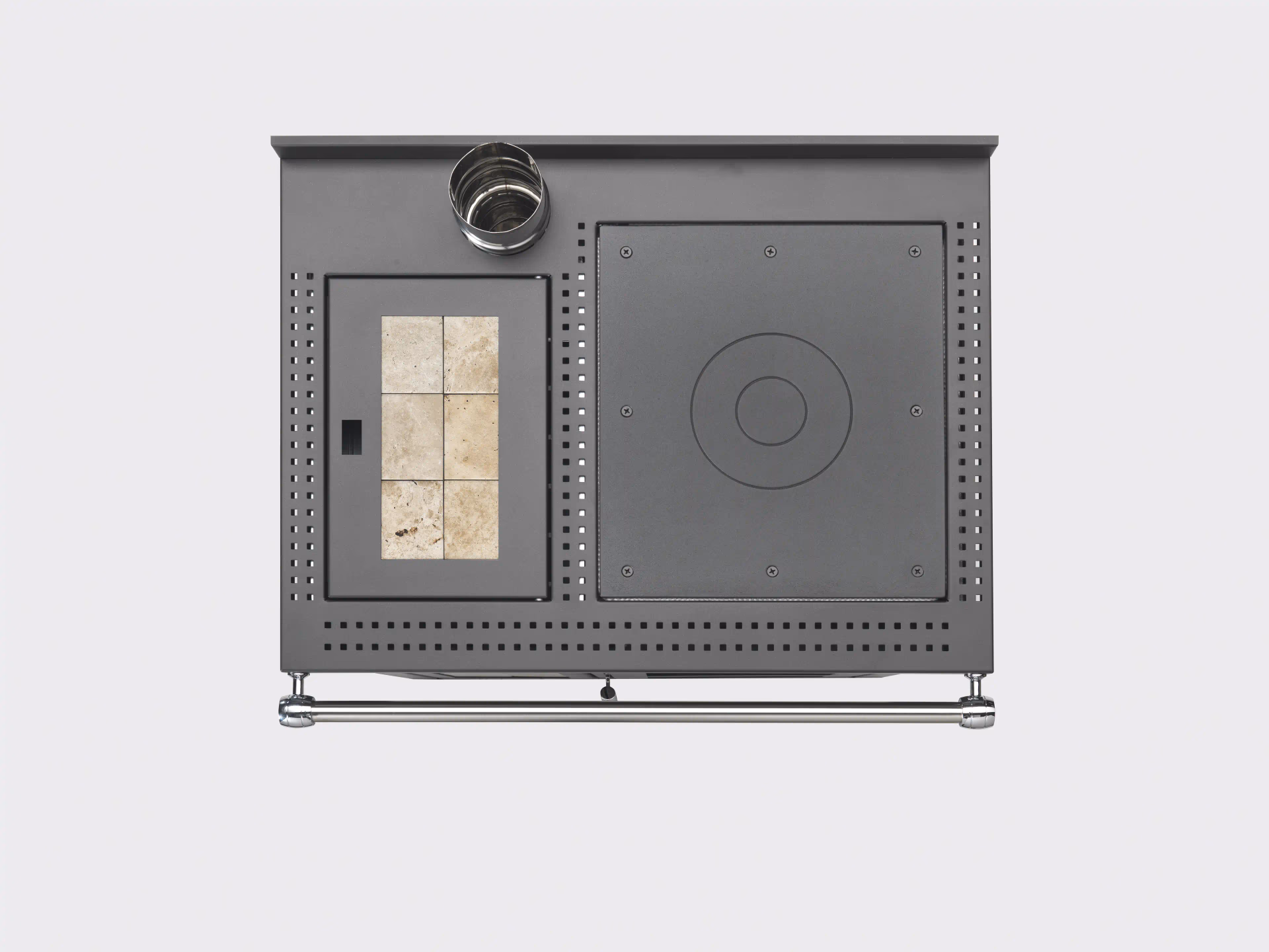 Termocucina a pellet KLOVER modello SMART 80 MAIOLICA 25,6 kW - immagine 2