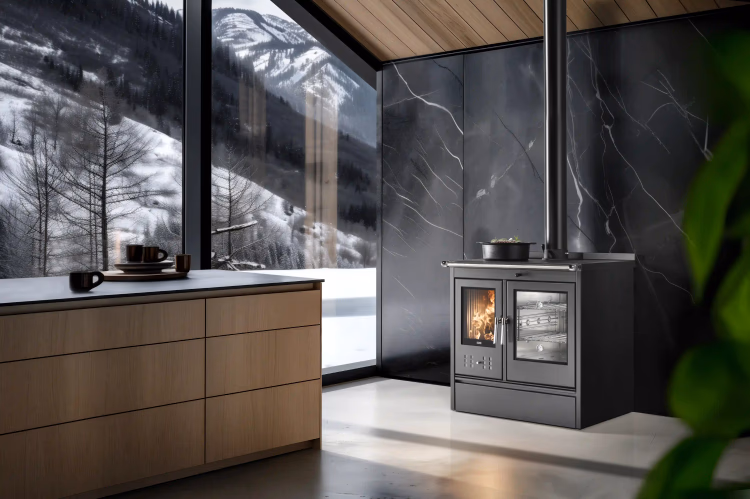 Cucina a legna KLOVER modello STAR 90 13,5 kW - immagine 6