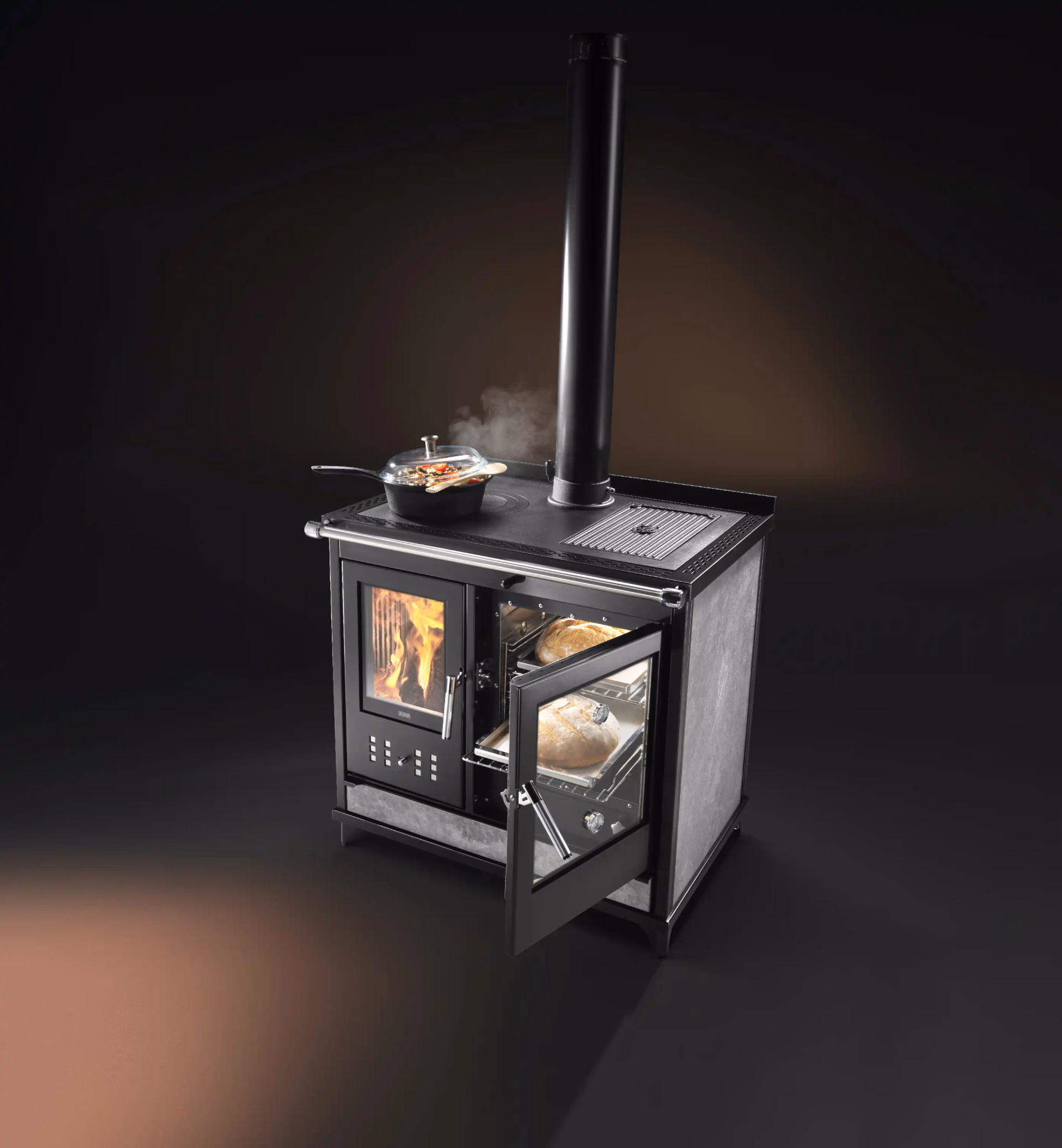 Cucina a legna KLOVER modello STAR 90 CLASSIC 13,5 kW - immagine 5