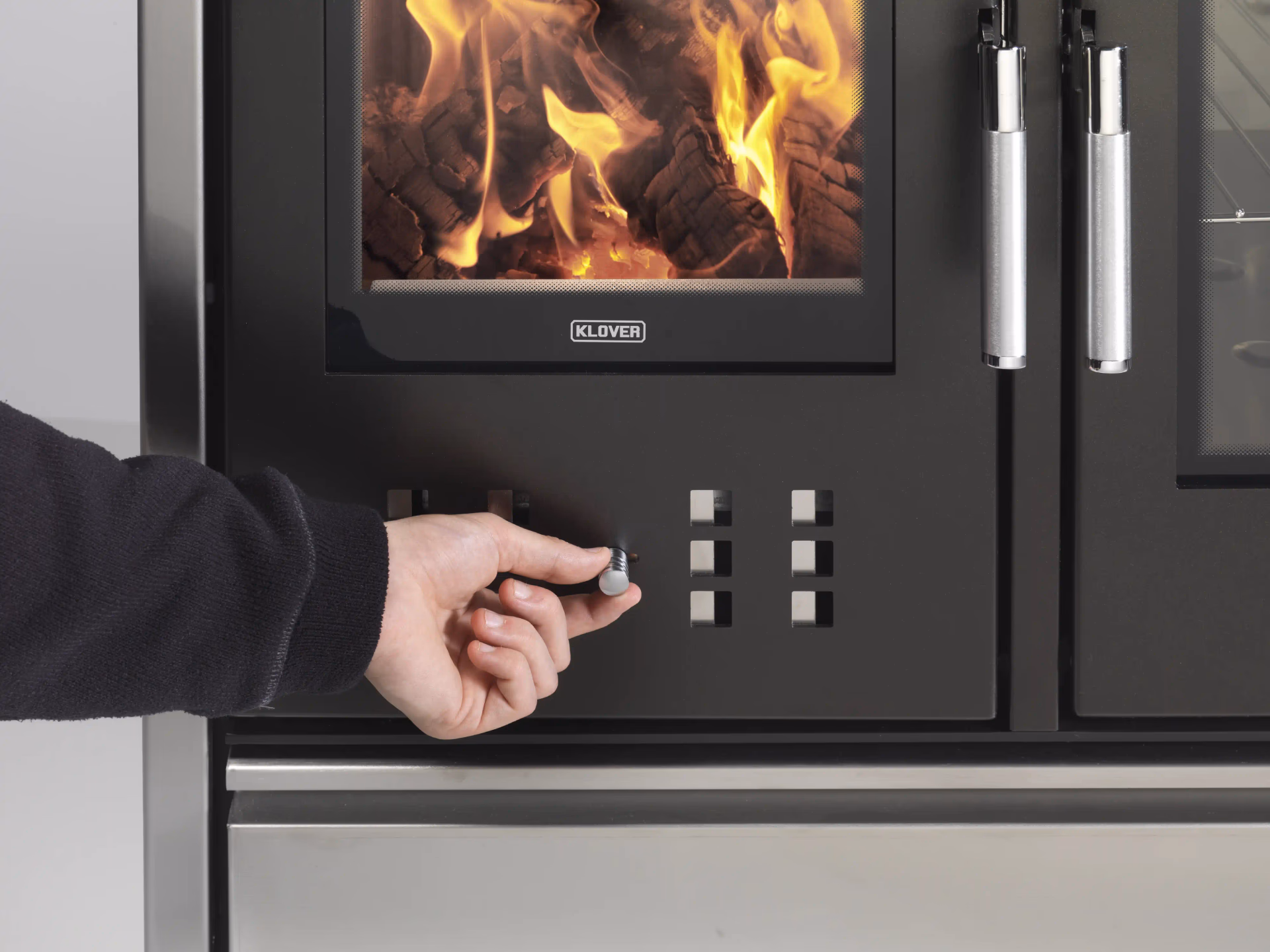 Cucina a legna KLOVER modello STAR 90 INOX 13,5 kW - immagine 3