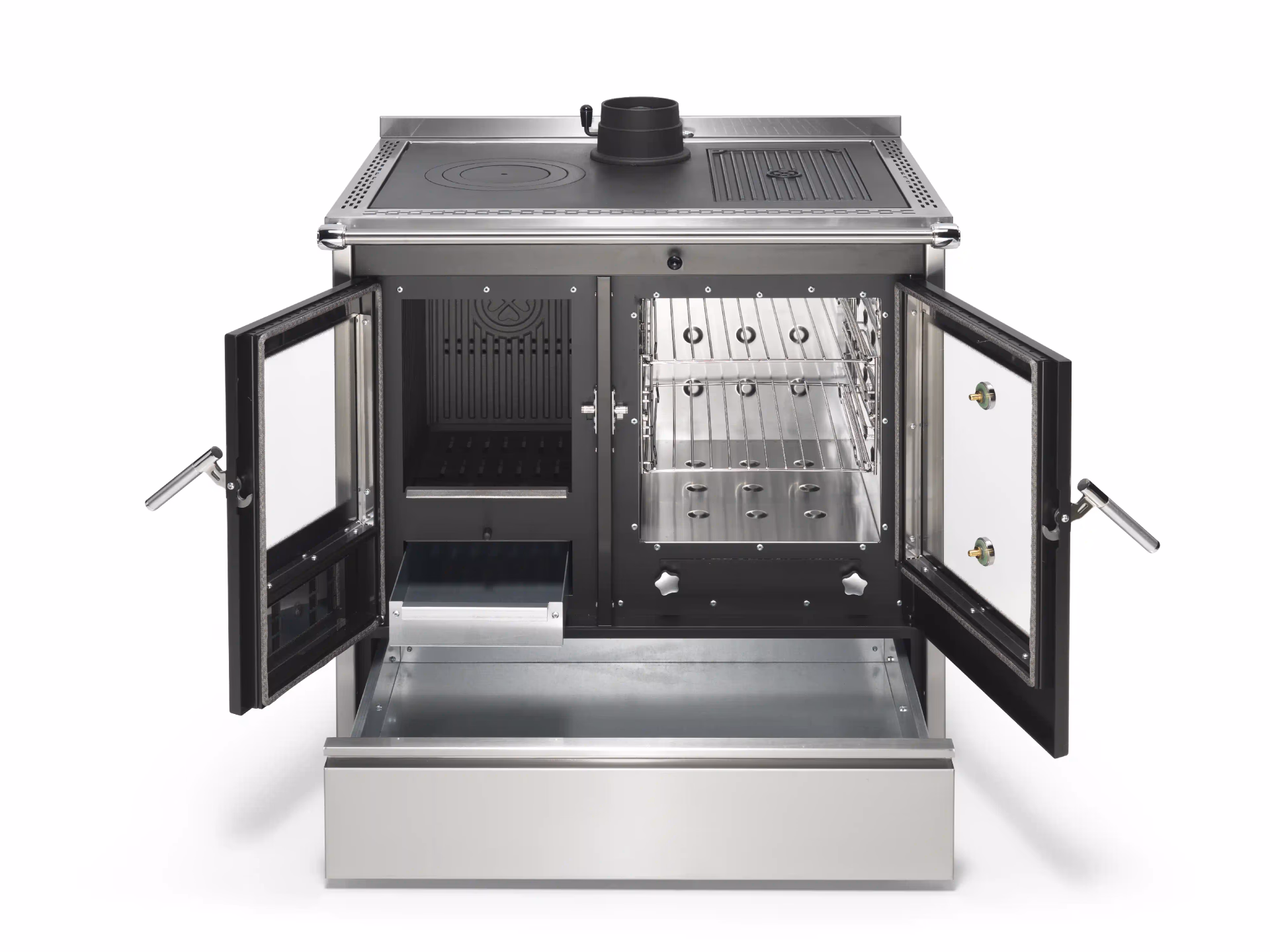 Cucina a legna KLOVER modello STAR 90 INOX 13,5 kW - immagine 6