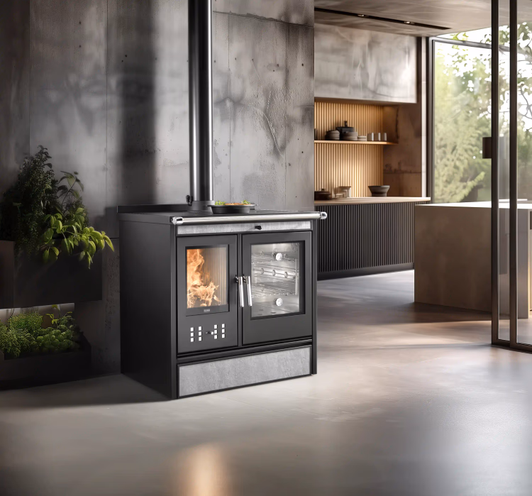 Cucina a legna KLOVER modello STAR 90 PLUS 13,5 kW - immagine 7