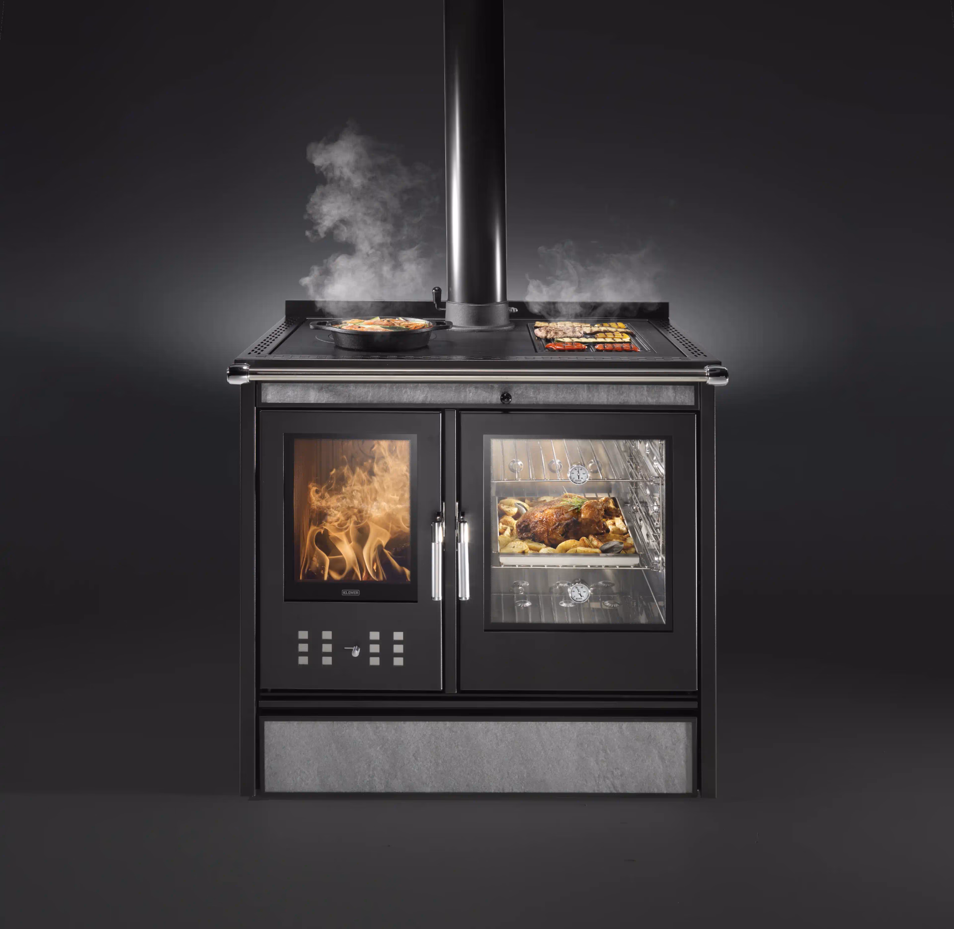 Cucina a legna KLOVER modello STAR 90 PLUS 13,5 kW - immagine 5