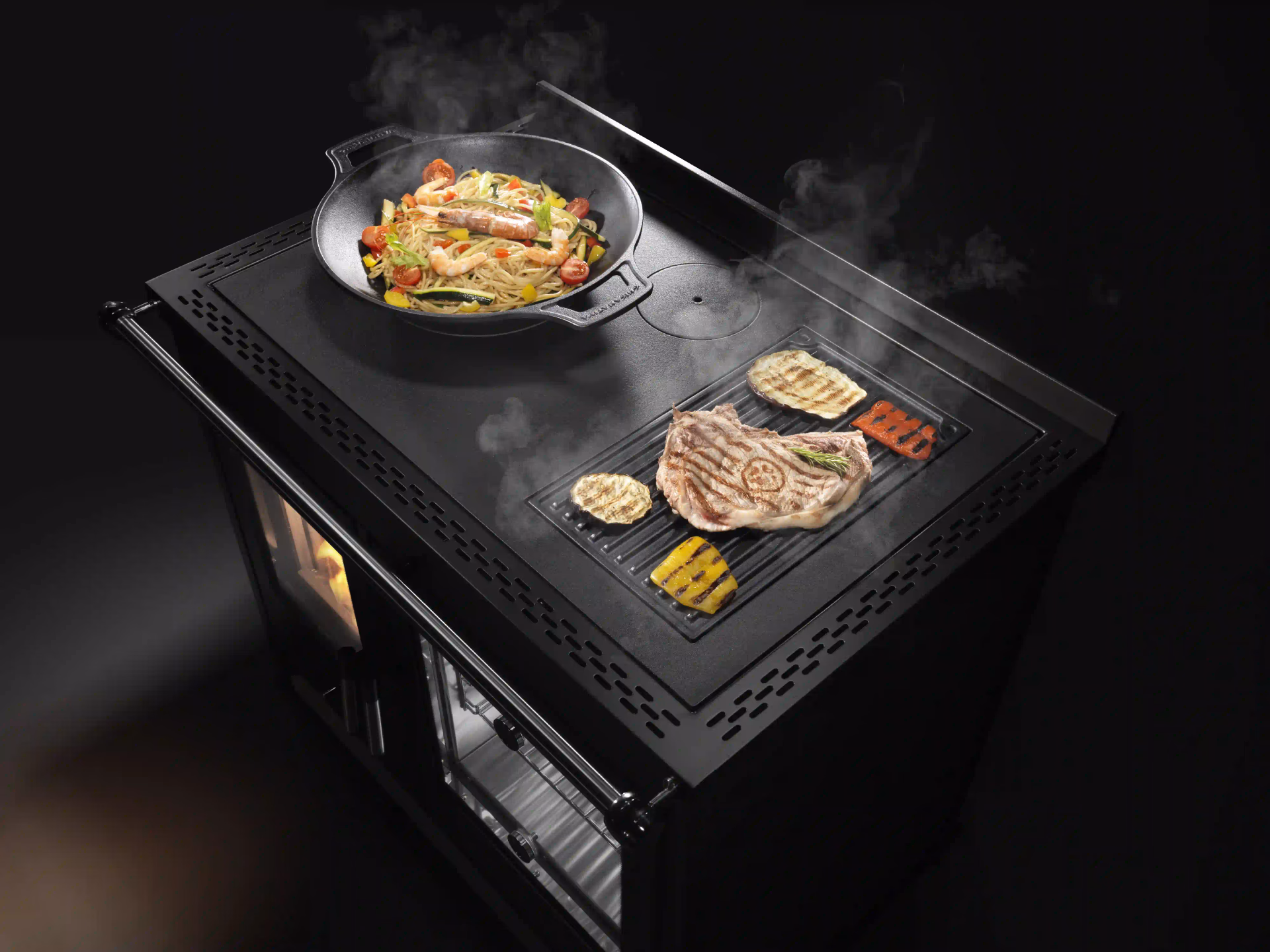 Cucina a legna KLOVER modello STAR 90 PLUS 13,5 kW - immagine 6