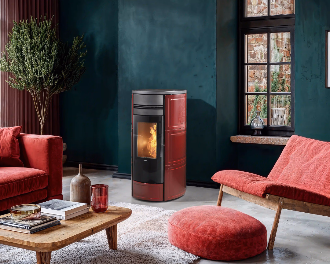 Termostufa a pellet KLOVER modello STYLE 21 PLUS 28,4 kW - immagine 6