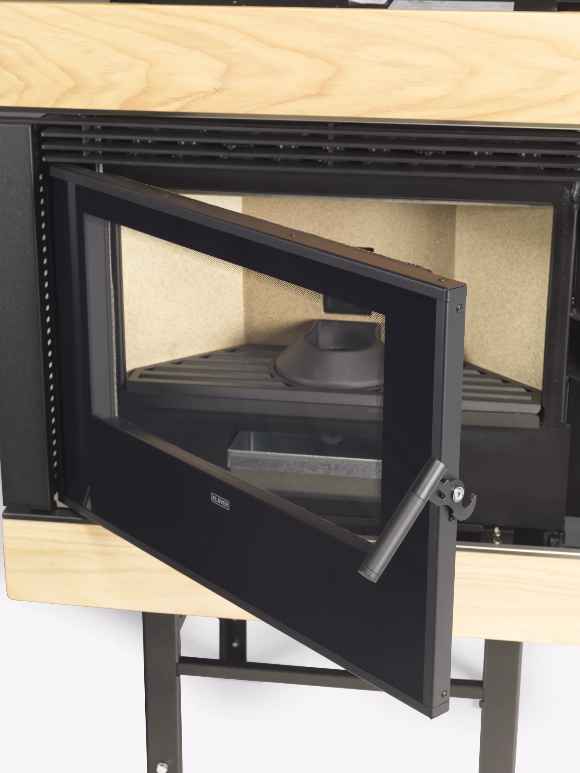 KLOVER pellet fireplace insert model WAVE 110 WOOD - Image 3