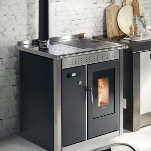 Termocucina a pellet KLOVER modello SMART 80 INOX