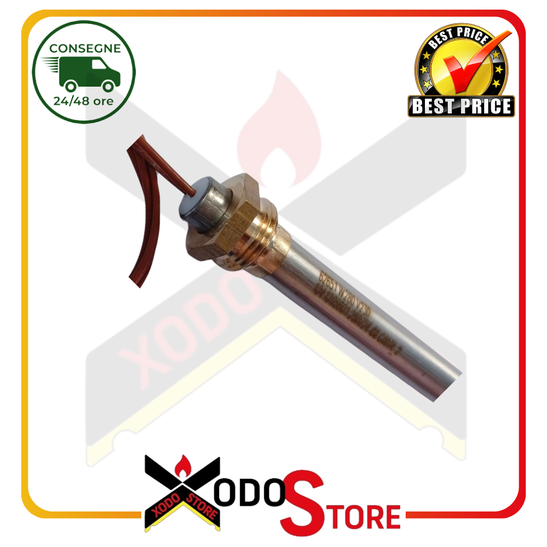 Candeletta resistenza accensione per stufa a pellet HT68540 compatibile MONTEGRAPPA cod. 1049200500 - immagine 5