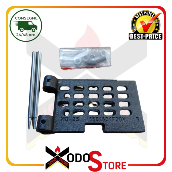 Fondello in ghisa braciere autopulente nero originale mcz cod. 41301601700V
