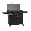 Piastra a gas CHAR-GRILLER modello FlatIron a 4 fuochi (nera)