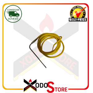 Sonda fiamma TCK ricurva in INCOLOY con cavo in silicone (RIF. INT. 8032)