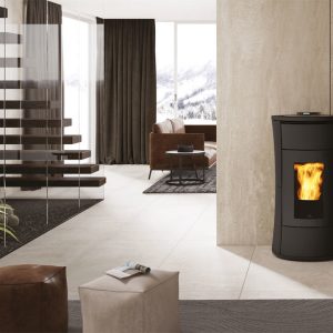 EDILKAMIN pellet boiler stove model CHERIE H 14 EVO