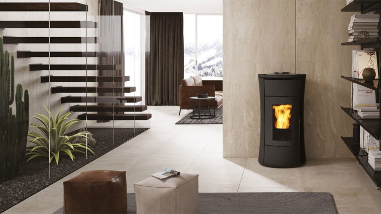 Termostufa a pellet EDILKAMIN modello CHERIE H 14 EVO