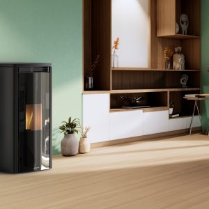 SCHUSTER UNICAL ducted ventilated pellet stove model ZENA V 11-15 C