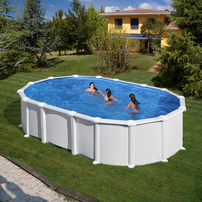 Piscina fuori terra rigida GRE KITPROV6188 bianco L int 6.1 x 3.75 m Ref. 81264580
