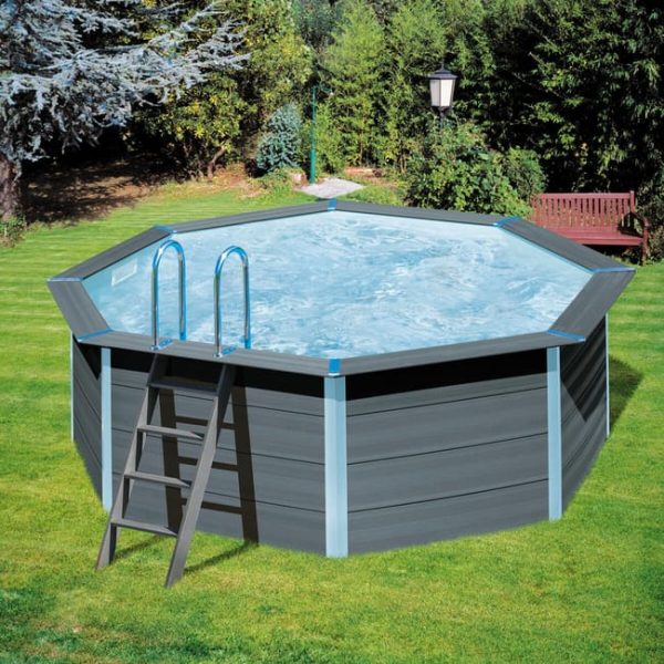 Piscina fuori terra rigida GRE KPCO41 grigio H 1.24 x ⌀ 4.1 m Ref. 36168552