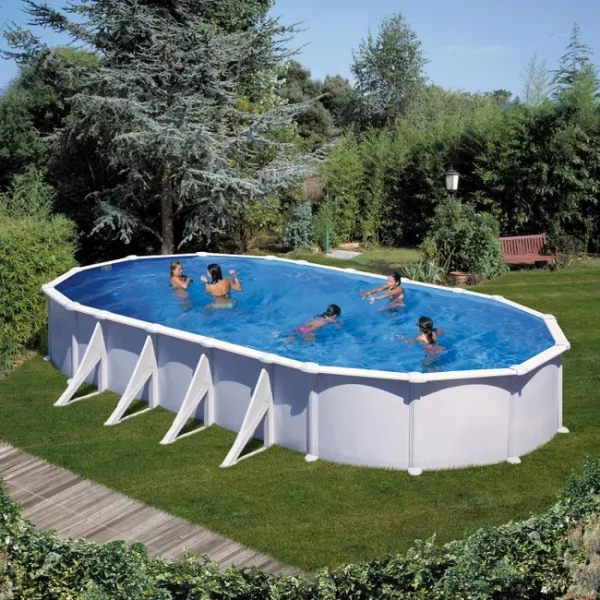 Piscina fuori terra rigida GRE KITPROV1028 bianco L int 10 x 5.5 m Ref. 81264444