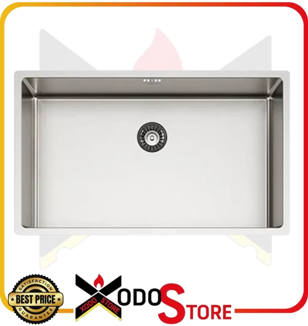 Lavello una vasca GUGLIELMI VI81620 in acciaio inox 304 con troppopieno