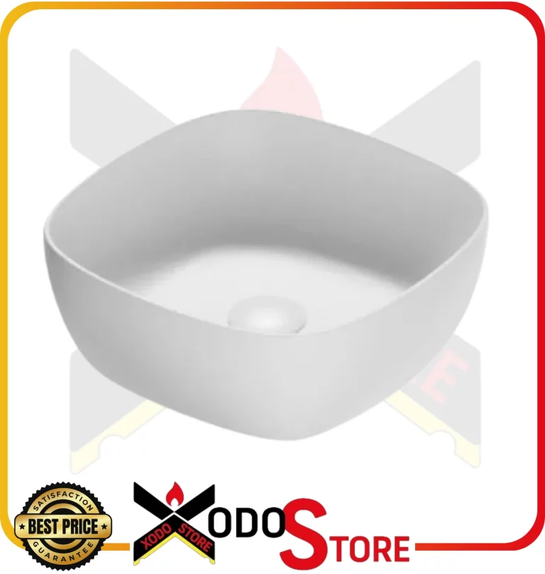 Lavabo GUGLIELMI da appoggio in ceramica 380 x 380, h 150 mm senza troppopieno