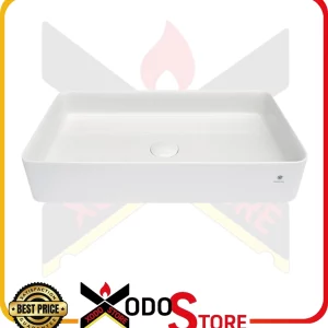 Lavabo GUGLIELMI da appoggio in ceramica 650 x 380, h 120 mm senza troppopieno