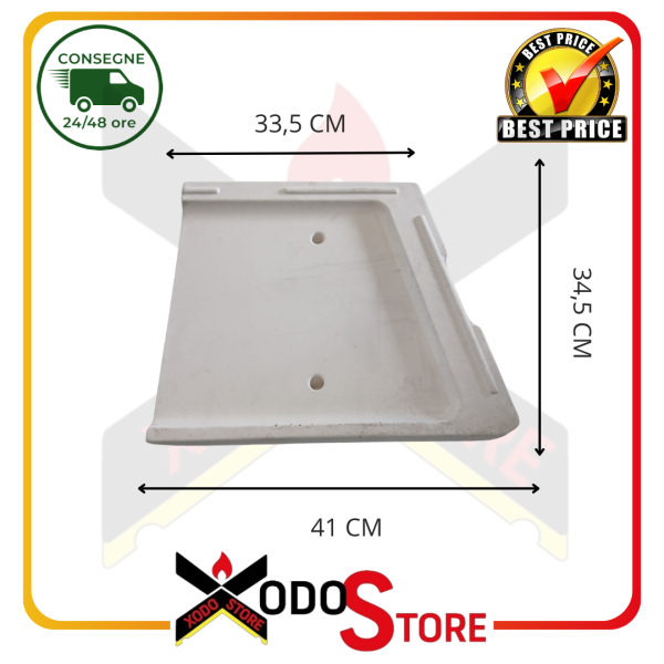 Piano fuoco DX in refrattario LIGHT 02 ORIGINALE CAMINETTI MONTEGRAPPA cod. 2140100300