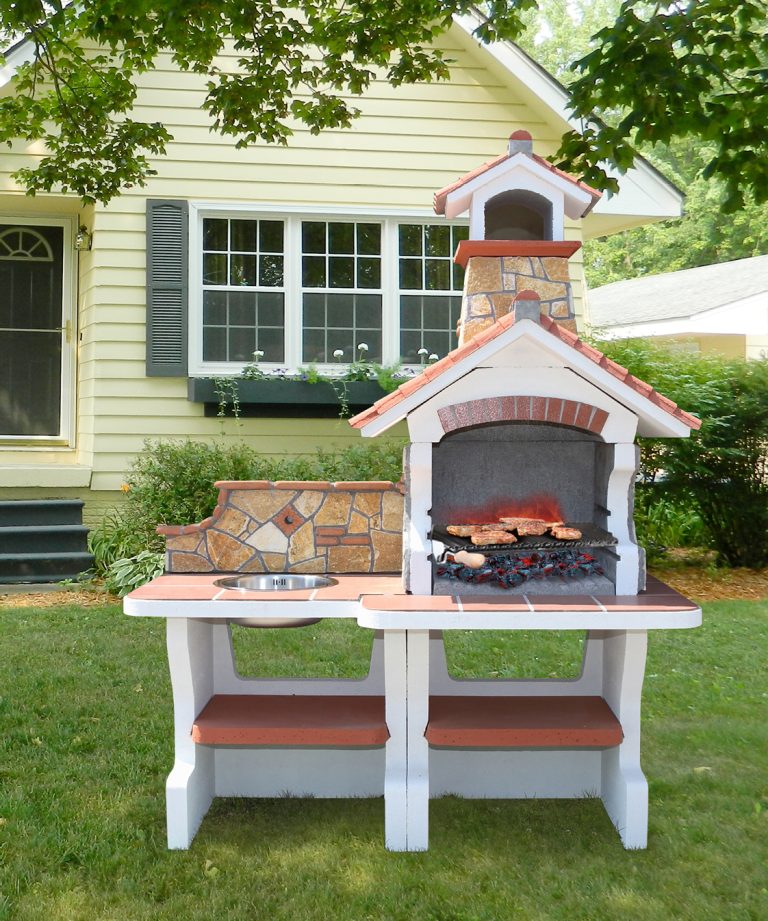 Barbecue a legna COOK EAT serie PREZIOSA modello SMERALDO