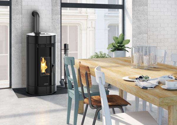 Ventilated pellet stove SCHUSTER UNICAL model CORFU' 9
