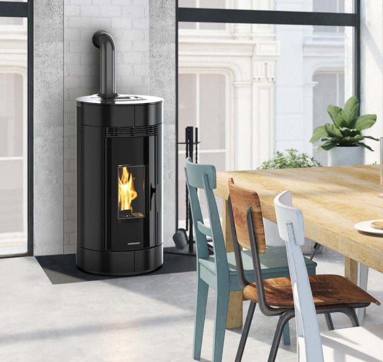 Stufa a pellet ventilata SCHUSTER UNICAL modello CORFU' 9
