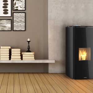 SCHUSTER UNICAL ventilated pellet boiler stove model IDRA 5S 20-24