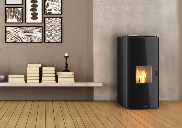 SCHUSTER UNICAL ventilated pellet boiler stove model IDRA 5S 20-24