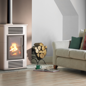 SCHUSTER UNICAL ventilated wood stove model LILLA 10 CERAMICA