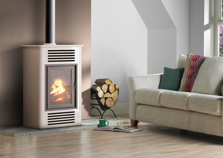SCHUSTER UNICAL ventilated wood stove model LILLA 10 CERAMICA