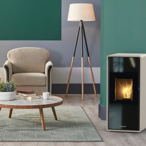 Ventilated pellet stove SCHUSTER UNICAL model OLLA AU 7-9