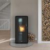 SCHUSTER ventilated pellet-wood stove model OLLA MIX 10