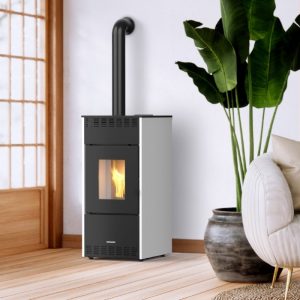 Stufa a pellet ventilata SCHUSTER UNICAL modello RHEA 8S - 10S