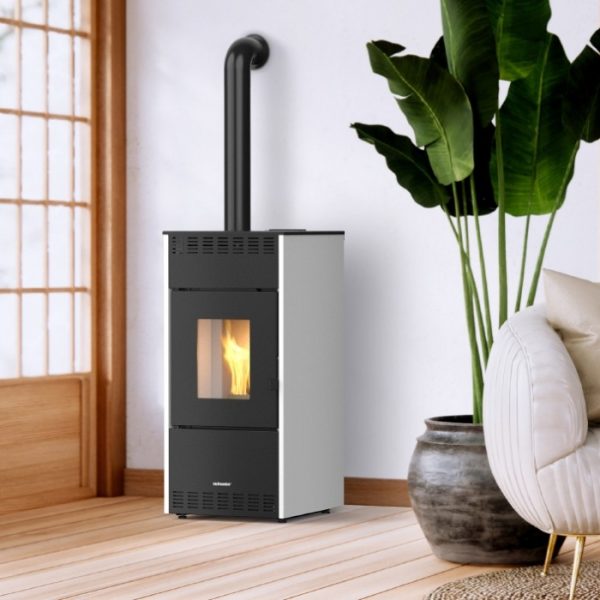 Stufa a pellet ventilata SCHUSTER UNICAL modello RHEA 8S - 10S