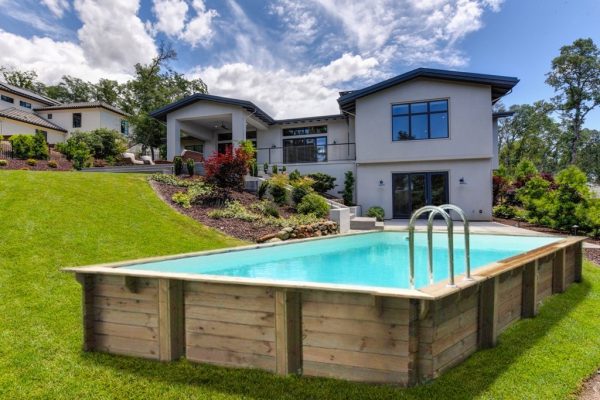 LOSA wooden swimming pool model RECTANGULAR POOL 800x500 cm