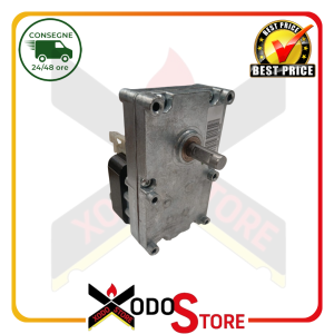 MOTORIDUTTORE MERKLE PER STUFA A PELLET S10997, MK GF64221, ALBERO 9,52 mm, 1,1 RPM, SENSO ORARIO