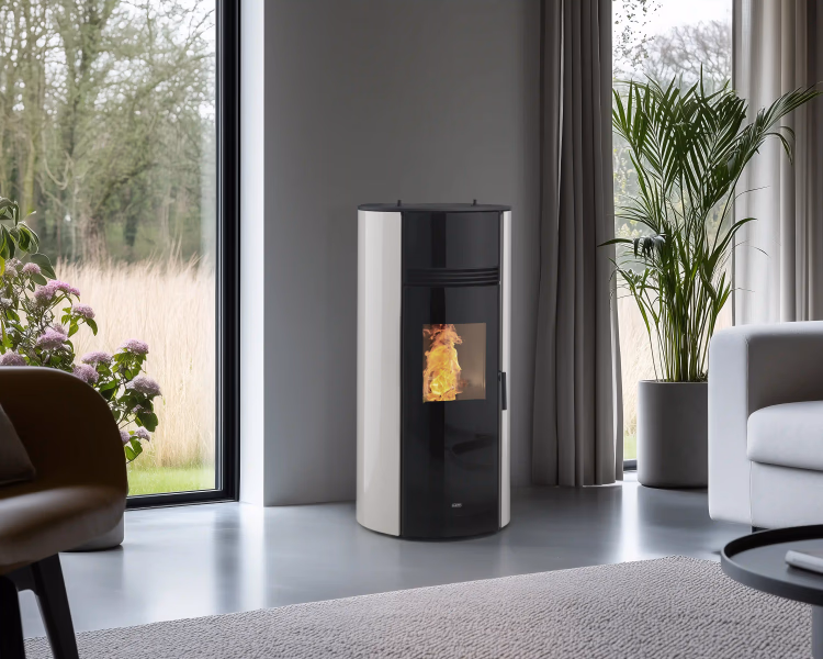 Stufa a pellet KLOVER modello THERMOSUPER 120s 15,6 kW - immagine 4