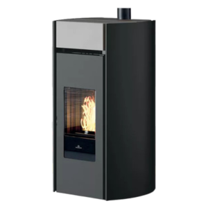 Stufa pellet EDILKAMIN MYRNA Q PLUS 12 kW ceramica grigio PROMO