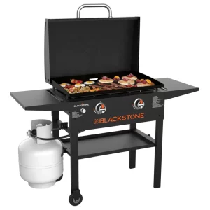 Barbecue Piastra BLACKSTONE PLANCHA a gas 2 fuochi 28" con Cappa