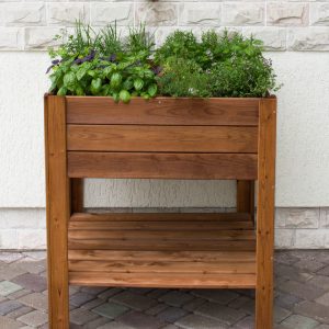 Fioriera Orto in legno LOSA modello APPLE SMALL 80x80x88 cm