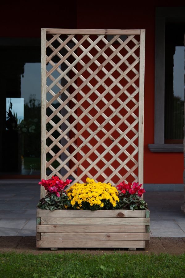 Fioriera in legno LOSA modello ORCHIDEA 90-120x44x180 cm