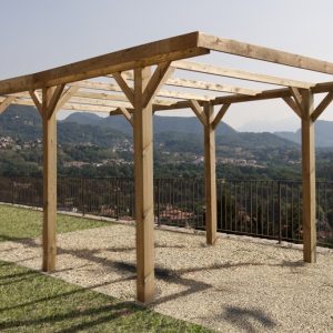 Carport in legno LOSA modello ECO 304x512x233 cm