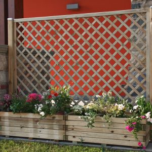 Fioriera in legno LOSA modello DALIA 194x40x150h