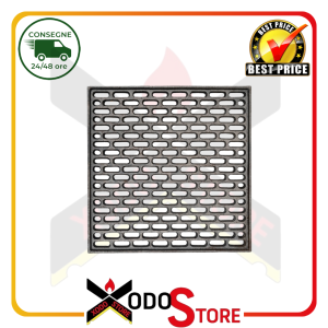 Griglia aerazione in ghisa per camini, stufe a legna e focolari con dimensioni mm 300 x 300 e spessore 1 cm - RIF 0027