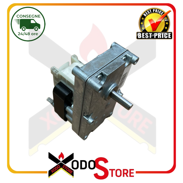 Motoriduttore Merkle Korff S10999 PER STUFA A PELLET, ALBERO 9,52 MM, 1,3 RPM, SENSO ORARIO - RIF. 2101