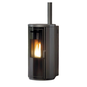 Stufa a pellet ventilata KLOVER modello KRONO - CARBON 7.8 kW