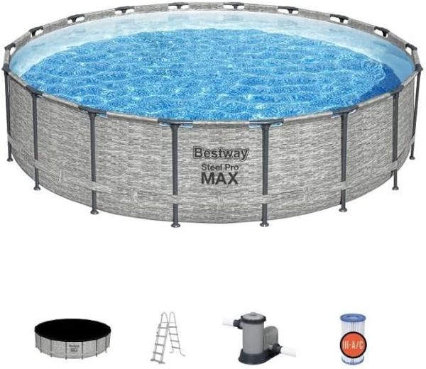 Piscina Bestway 5618Y Steel Pro MAX rotonda misura 549x122 cm